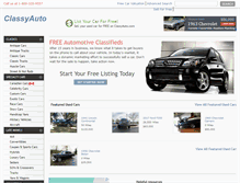 Tablet Screenshot of classyauto.com